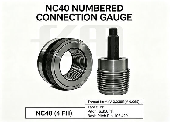 NC40 Rotary Shoulder Thread Working Ring and Plug Gauge API Spec 7 2 Oilfield Drilling Connection Gauge Professional Manufacturer