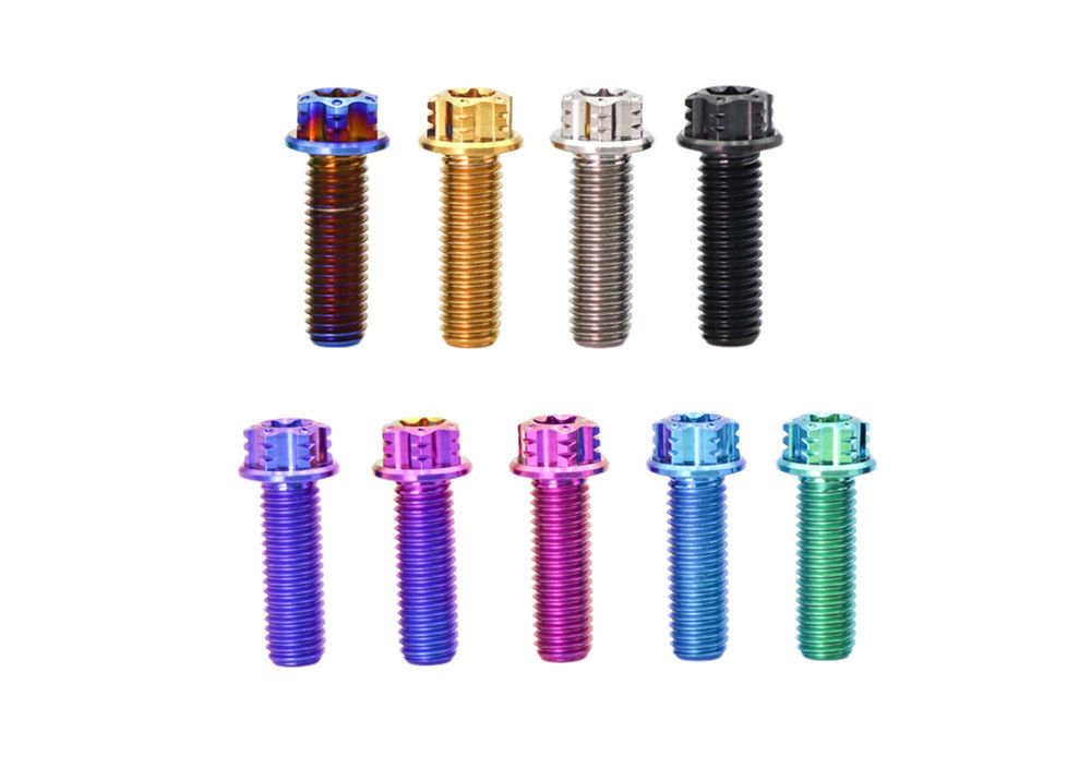 M6 M8 M10 Titanium Alloy Torx Bolt Anodized Color for Motorcycles Bicycles