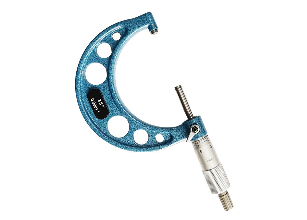 2-3" High Precision Metrology Tools Standard Outside Micrometer with Laser Etched Scales for Clear and Easy Reading