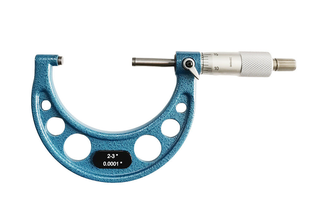 2-3" High Precision Metrology Tools Standard Outside Micrometer with Laser Etched Scales for Clear and Easy Reading