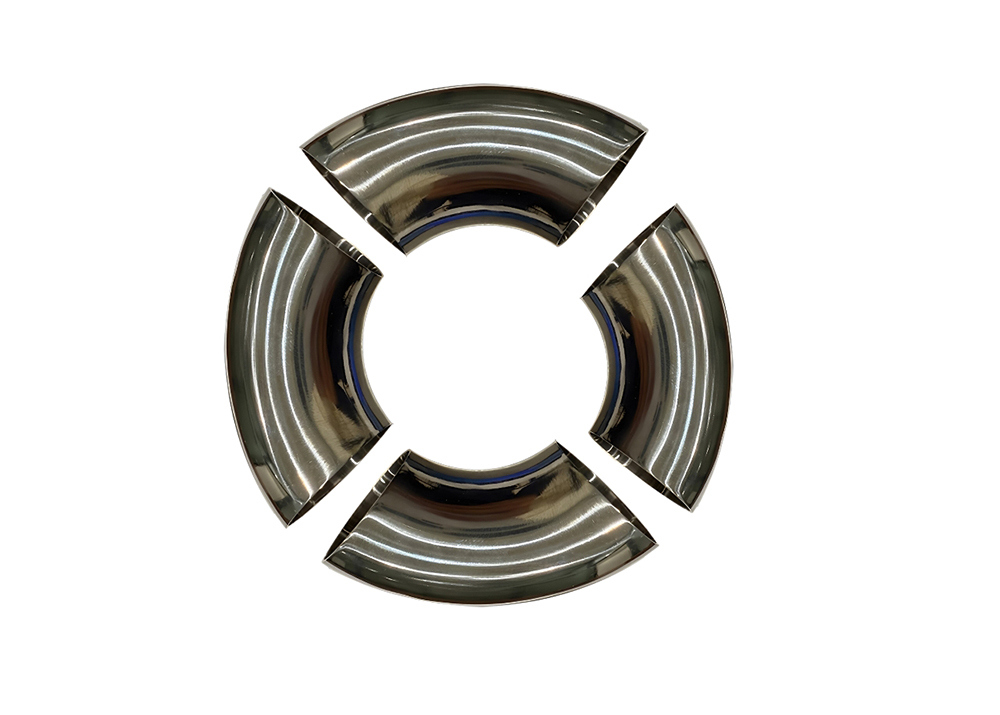 GR2 90 Degree Sanitary Titanium Elbow for Pipe Connection Pharmaceutical Manufacturing