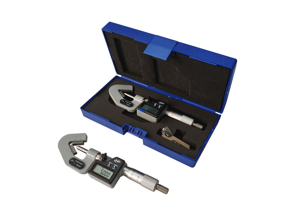 IP65 Electronic Digital V-anvils Micrometer with Large LCD Display for Efficient Measurement