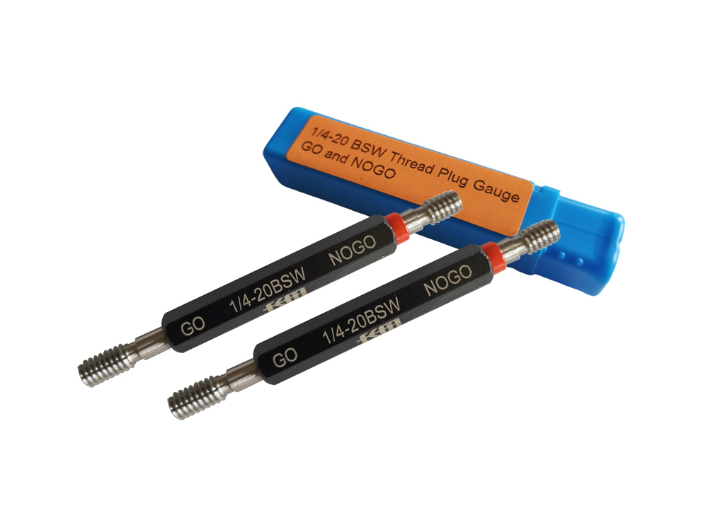 Precision Thread Plug Gauge BSW 1/4-20 Go and NoGo