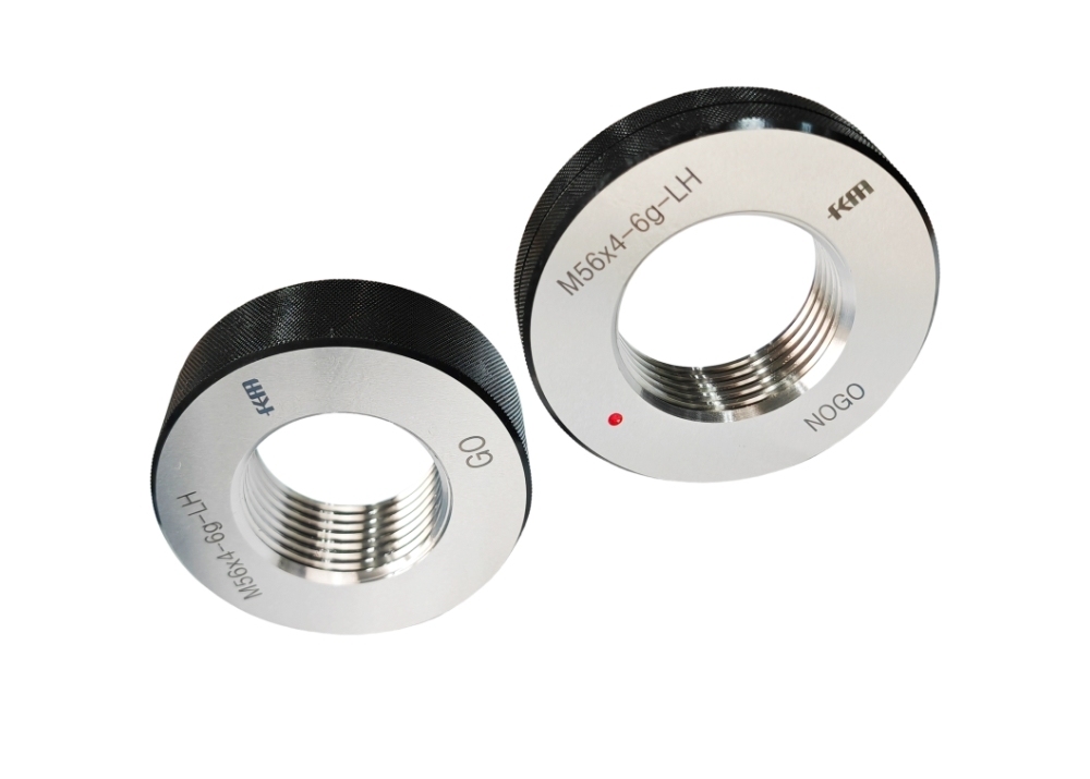 GO and NOGO M56X4 Metric Thread Ring Gauge for Screws Bolts and Threaded Rods with Left Hand
