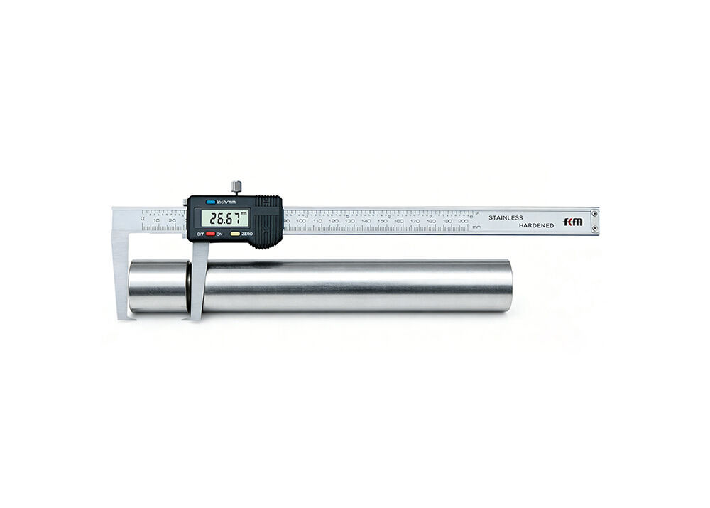 0-150mm/0-6" Flat Tip Digital External Groove Caliper for Shallow Outer Grooves for CNC Industry