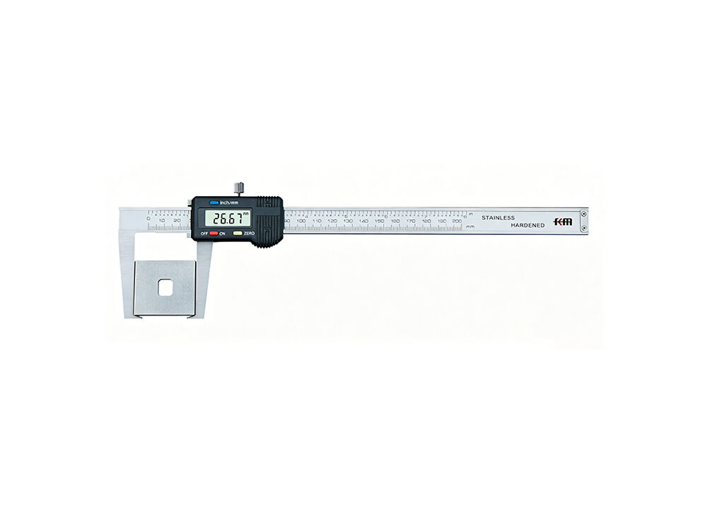 Flat Head 0-500mm/0-20" External Groove Caliper for Step Groove & Retaining Ring Measurement