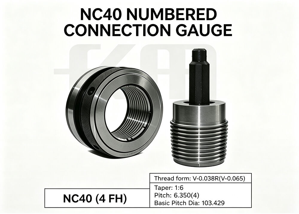 NC40 Rotary Shoulder Thread Working Ring and Plug Gauge API Spec 7 2 Oilfield Drilling Connection Gauge Professional Manufacturer