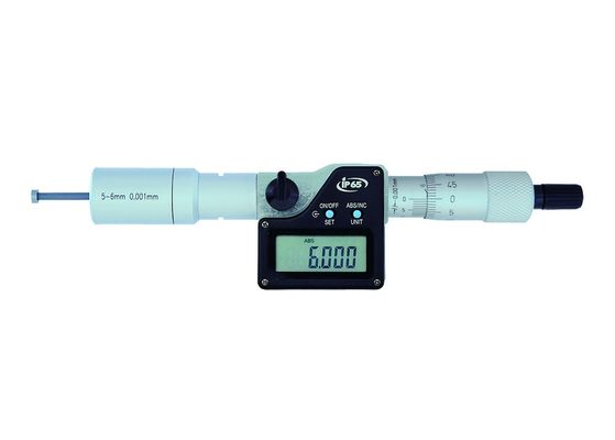5-6mm IP65 탄산 톱 디지털 3 포인트 미크로미터 내부 지름